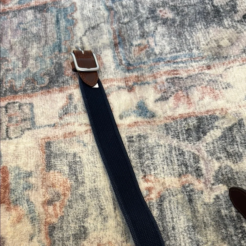 Southern Tide Kids Belt with Blue and Tan Accents